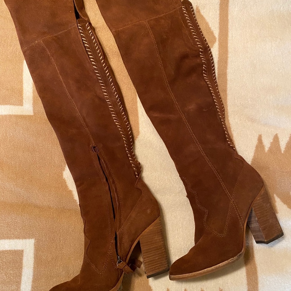 Dolce Vida over the knee suede boots